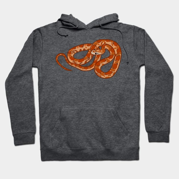 Corn Snake Design Hoodie by wildlifeandlove